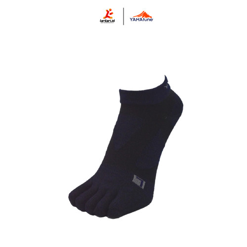 YAMAtune - Spider Arch Short - 5 Toe - Anti-Slip Dots - Heather Black Navy YAMAtune - Spider Arch Short - 5 Toe - Anti-Slip Dots - Heather Black Navy